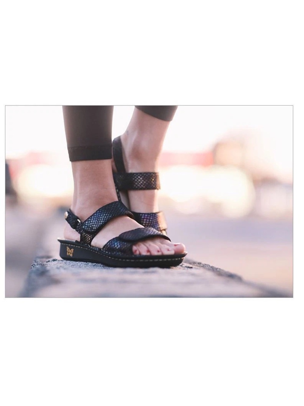 Alegria Leather Sandals with Adj. Straps Verona GEMBOREE 38 US 8 8.5.  Light wea
